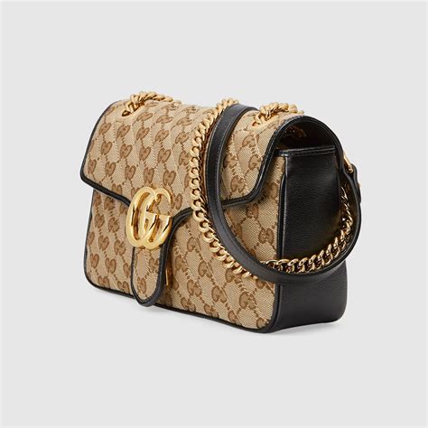 gucci canvas marmont bag|Gucci Marmont cross body bag.